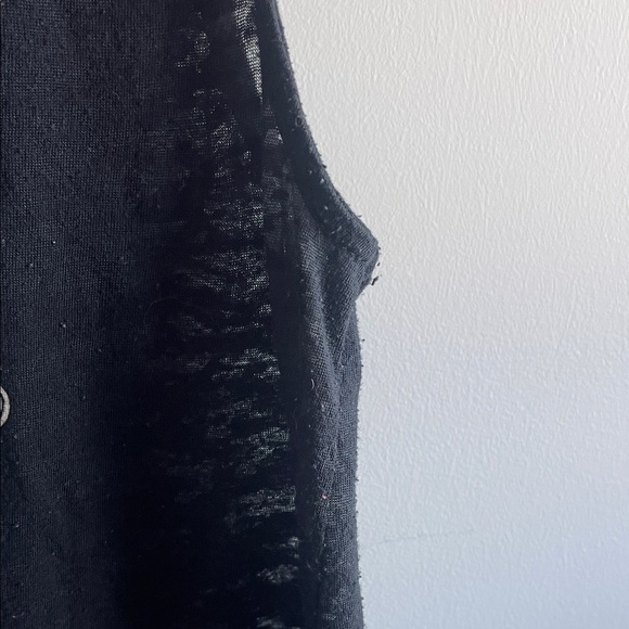 H&M Black Skull Graphic Tank Top Small - Picture 3 of 4